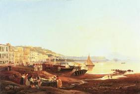Mergellina Harbour, c.1831 (oil on canvas) 1612
