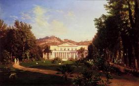 Villa Pignatella, Riviera di Chiaia, Naples, c.1845 (oil on canvas) 19th