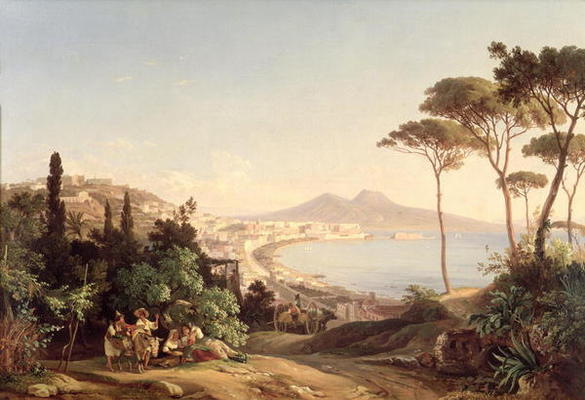 View of Naples, 1837/38 (oil on canvas) von Carl Wilhelm Götzloff