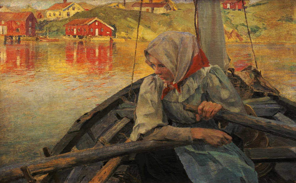Das Fischermädchen (Fiskarflicka) von Carl Wilhelmson
