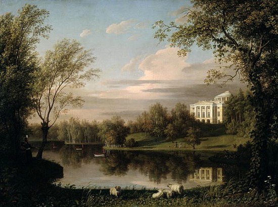 View of the Pavlovsk Palace, c.1800 von Carl Ferdinand von Kugelgen
