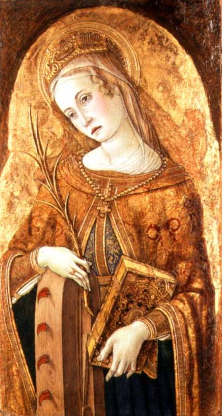 St. Catherine of Alexandria von Carlo Crivelli