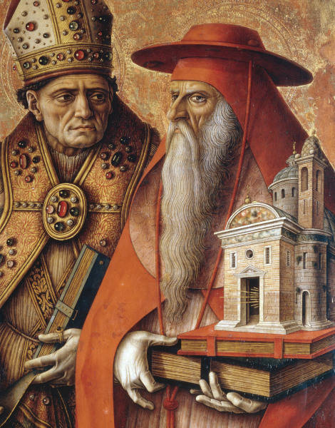 C.Crivelli, Hieronymus u.Augustinus von Carlo Crivelli