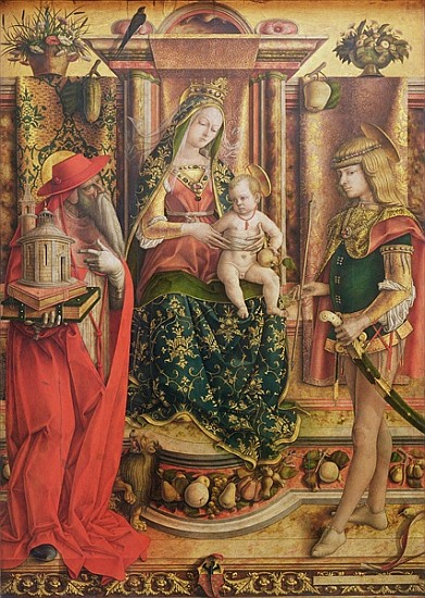 La Madonna della Rondine, after 1490 (oil and egg tempera on wood) von Carlo Crivelli