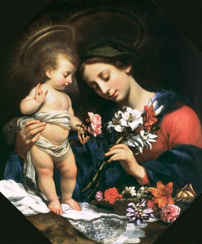 Maria mit dem Jesuskind. von Carlo Dolci
