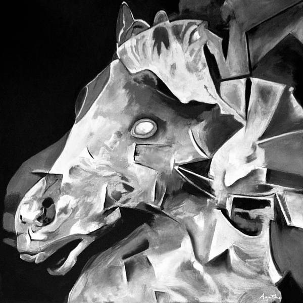 TRANSGEOMETRIC HORSE IN SIENA von Carlo  Franzoso 
