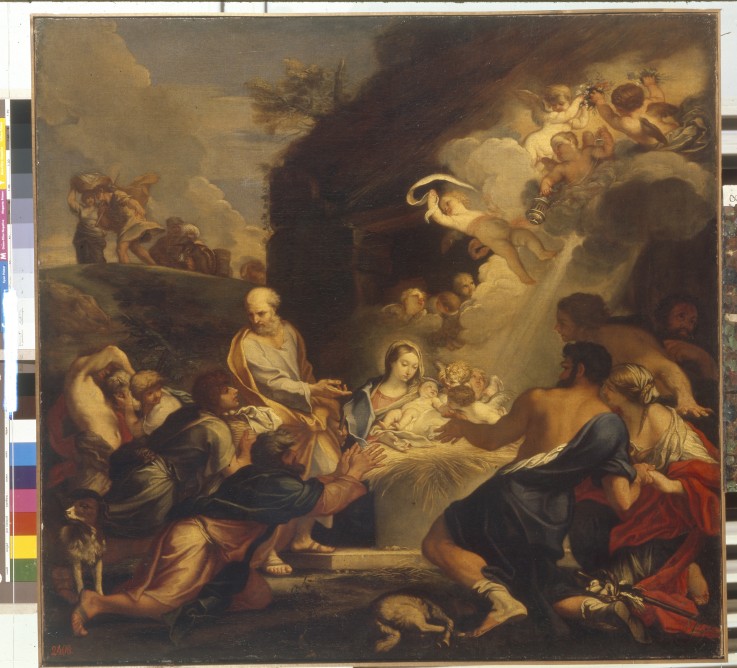 Die Anbetung des Christuskindes von Carlo Maratta