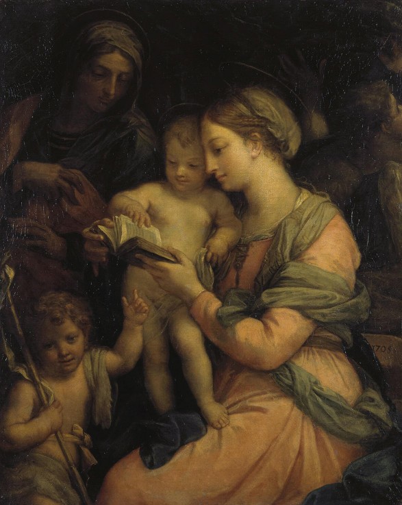 Muttergottes lehrt das Jesuskind von Carlo Maratta