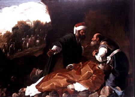 The Burial of St. Stephen von Carlo Saraceni