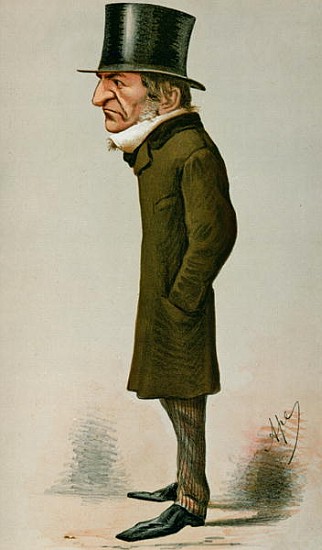 William Ewart Gladstone (1809-98) cartoon from Vanity Fair, 6th February 1869 von Carlo ('Ape') Pellegrini
