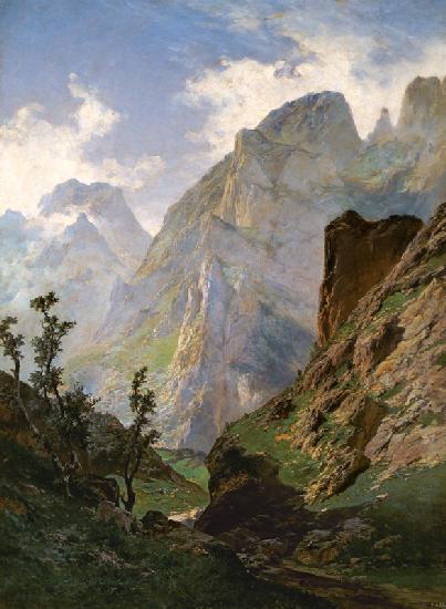 Mountains in Europe 1876