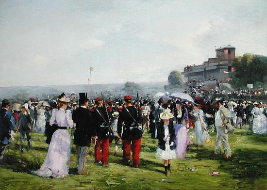 The End of the Races at Auteuil von Carlton Alfred Smith