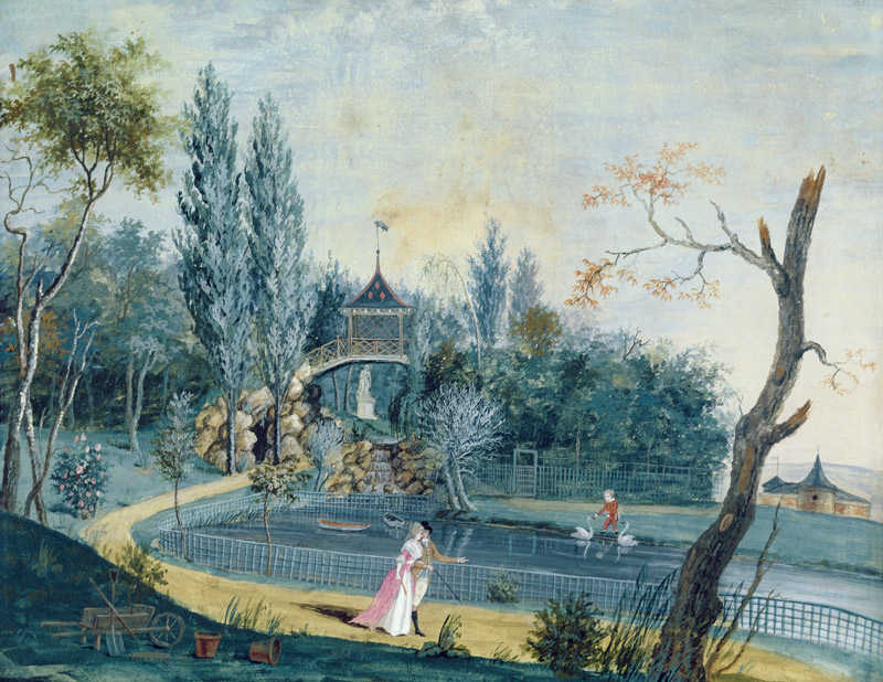 The Lake and Chinese Pavilion in the Park at Le Raincy von Carmontelle