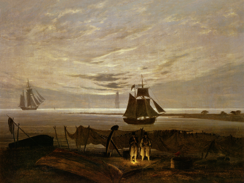 Abend an der Ostsee von Caspar David Friedrich