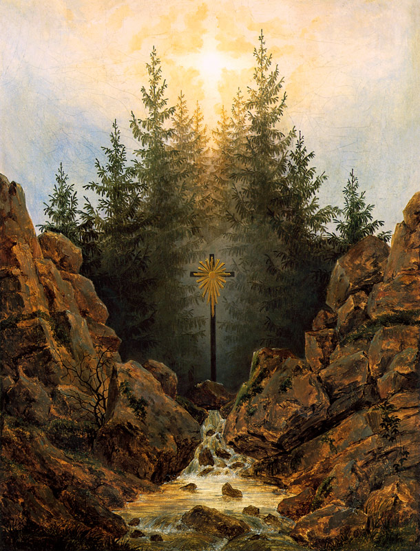 Kreuz im Walde von Caspar David Friedrich