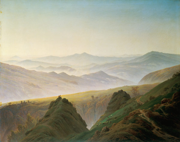 Der Morgen im Gebirge von Caspar David Friedrich