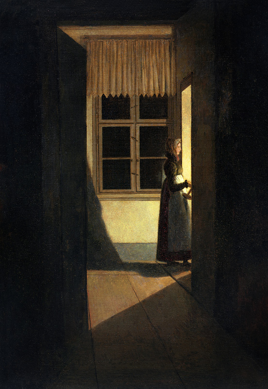 The Woman with the Candlestick von Caspar David Friedrich