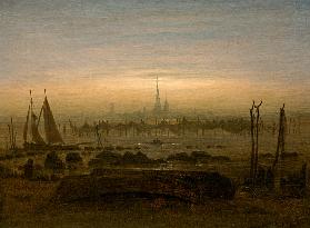 Greifswald im Mondschein um 1817