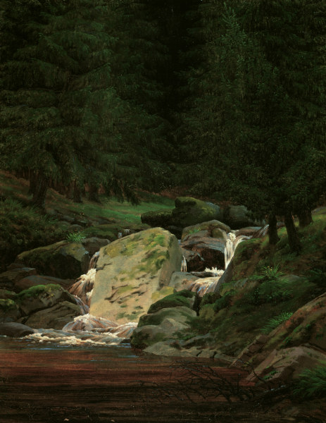 Wasserfall von Caspar David Friedrich