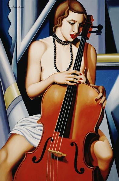 Woman with Cello von Catherine  Abel