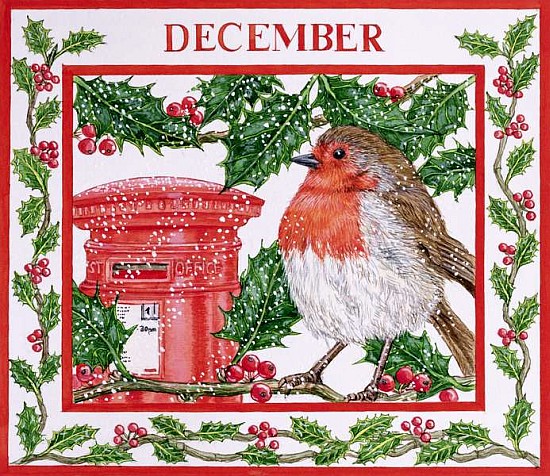 December (w/c on paper)  von Catherine  Bradbury