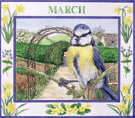 March (w/c on paper)  von Catherine  Bradbury