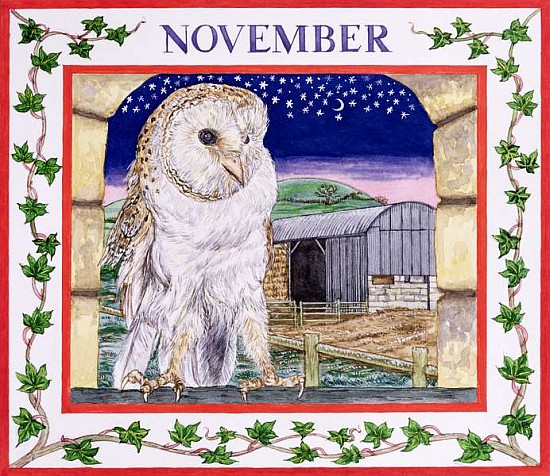November (w/c on paper)  von Catherine  Bradbury