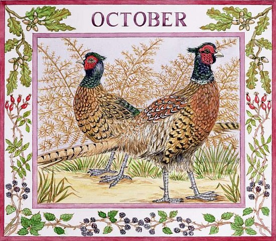 October (w/c on paper)  von Catherine  Bradbury