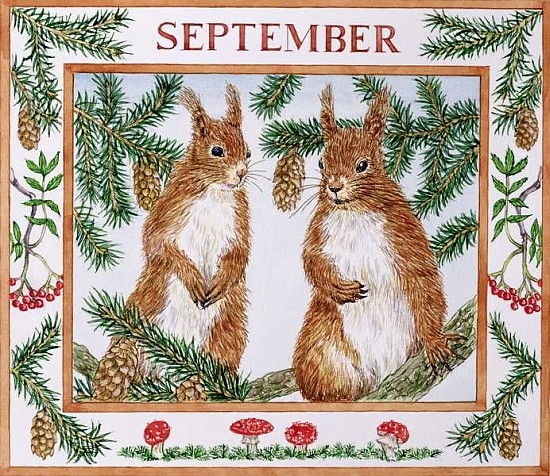 September (w/c on paper)  von Catherine  Bradbury