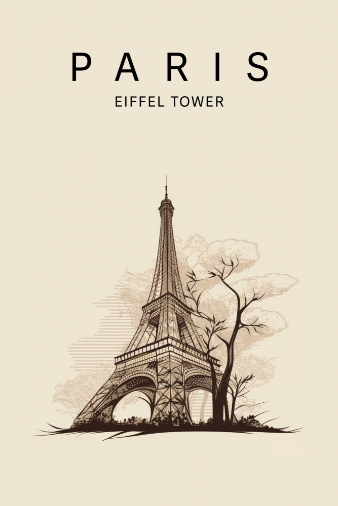 Pariser Eiffelturm von Caz Reason