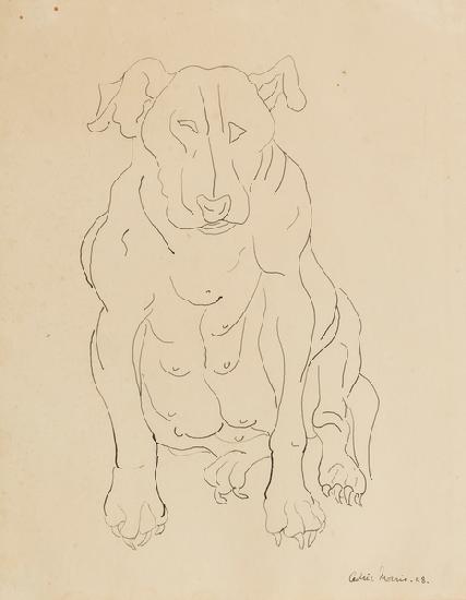 Nancy Morris‚ bull dog 1928