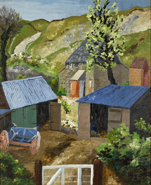 The Farmyard, Dorset von Cedric Morris