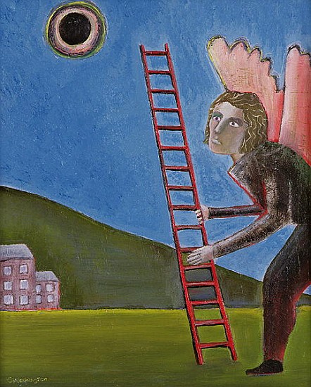 The Rise of Icarus, 1989 (oil on canvas)  von Celia  Washington