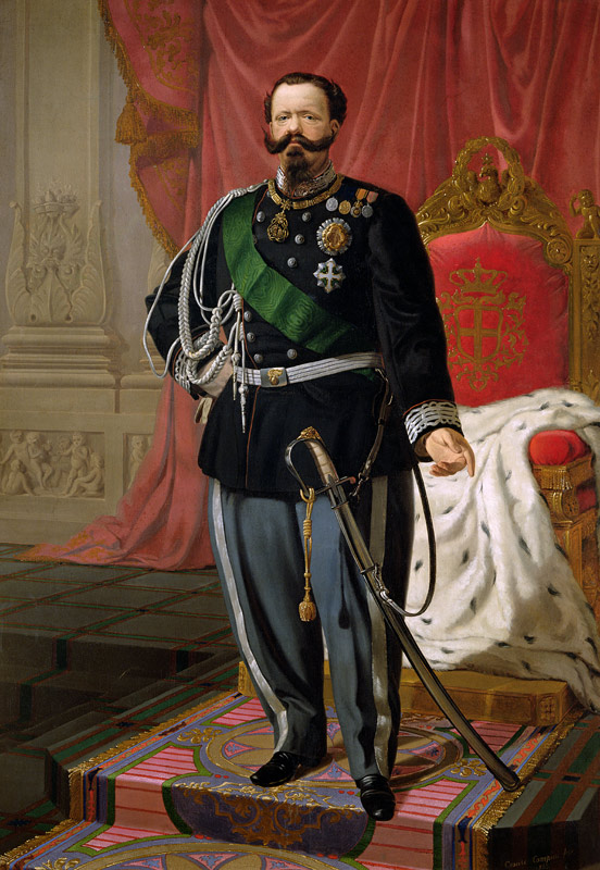 Portrait of Victor Emmanuel II of Italy von Cesare Campini