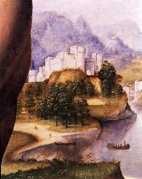 St. Jerome, detail of the landscape