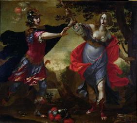 Rinaldo and Armida, c.1630-40 (oil on canvas) 01st-