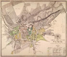 Weimar, Stadtplan 1841