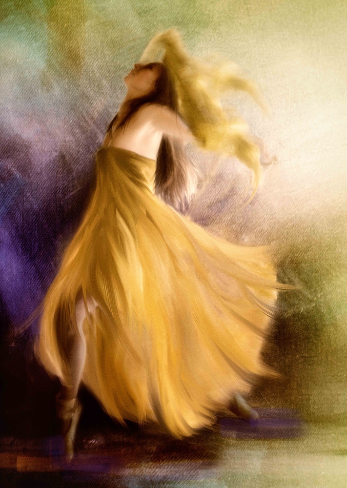 ...sie wird mit dem gelben Kleid tanzen.... von Charlaine Gerber