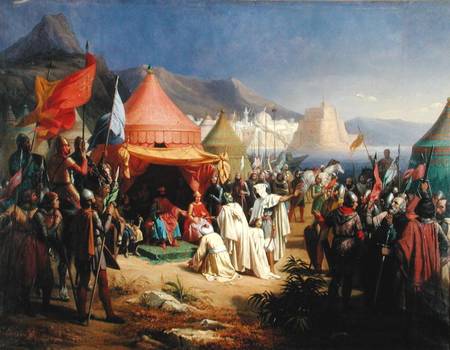 The Taking of Tripoli, April 1102 von Charles Alexandre Debacq