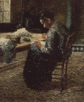 Portrait of the Artist's Mother Sewing 1885