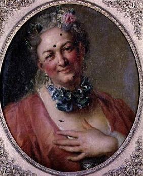 Portrait of the Singer Pierre de Jelyotte (1713-97) in Female Costume c.1745