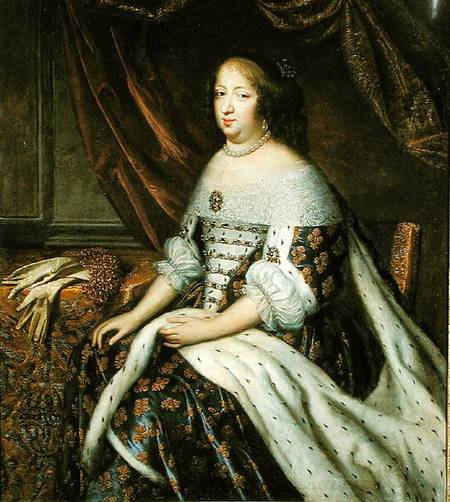 Portrait of Anne of Austria (1601-66) Queen of France von Charles Beaubrun