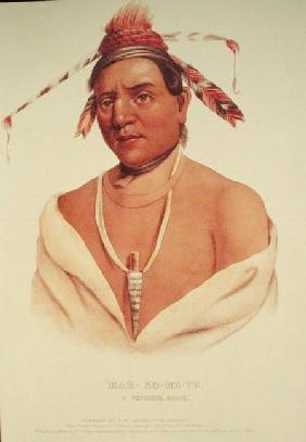 Portrait of Mar-Ko-Me-Te, A Menomene Brave 1838