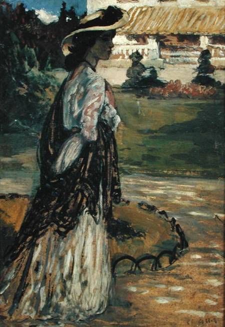 Woman in a Park von Charles Cottet