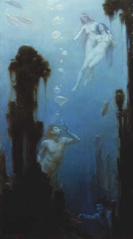 Märchenhafte Unterwasserwelt von Charles Courtney Curran
