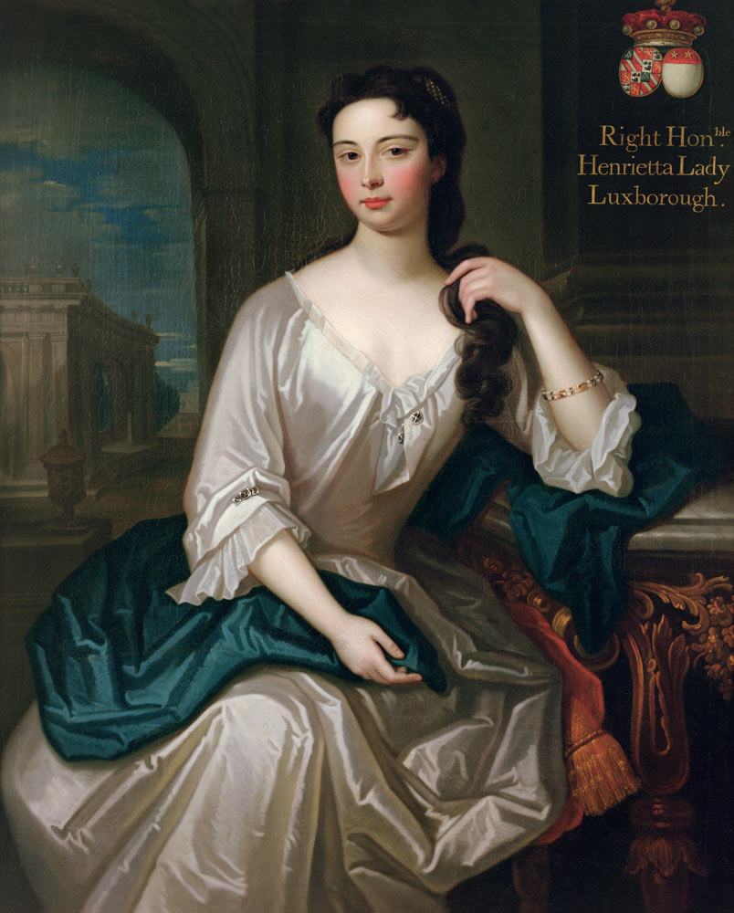 Portrait of Henrietta, daughter of Henry, 1st Viscount St. John, married in 1727 Robert Knight creat von Charles d' Agar