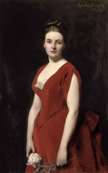 Porträt von Fürstin Anna Alexandrowna Obolenskaja (1861-1917) von Charles Émile Auguste Carolus-Duran