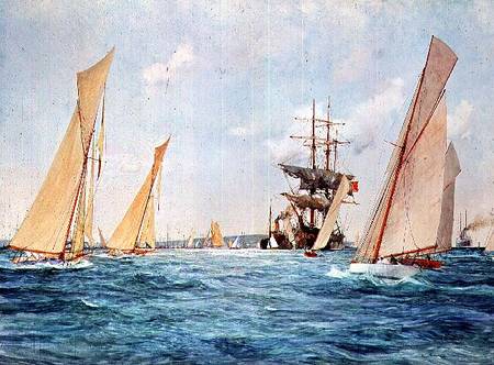 A Yacht Race von Charles Edward Dixon