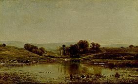 An einem kleinen See von Charles-François Daubigny