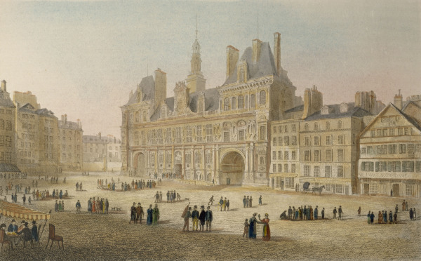 Paris, Hôtel de Ville von Charles Heath